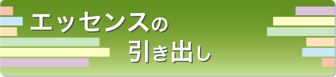 エッセンスの引き出し